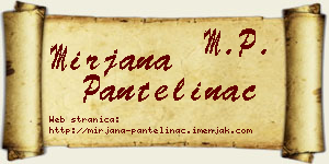 Mirjana Pantelinac vizit kartica